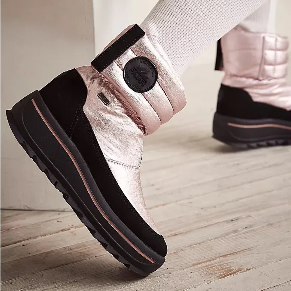 Pajar Pink and Black Winter Boots